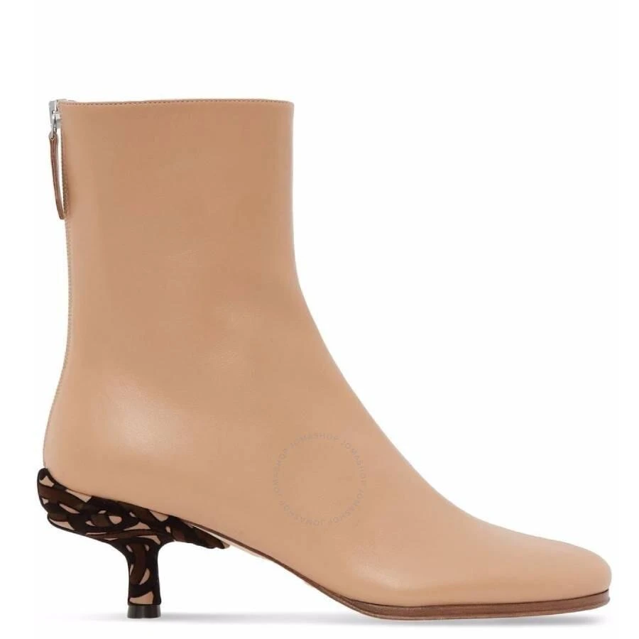 Burberry Beige Jamila Monogram Heel Detail Boots 1