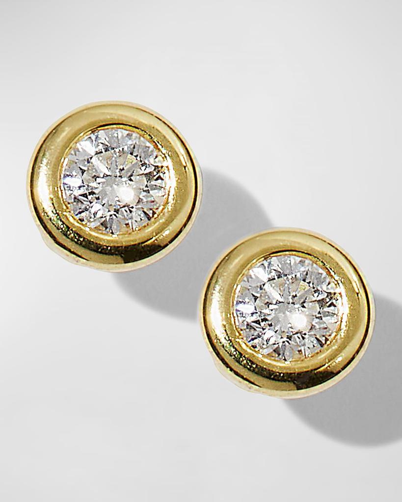 Roberto Coin 18k Gold Diamond Stud Earrings