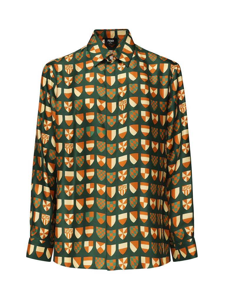 Fendi Ff Araldic Silk Shirt