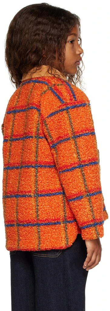 Tinycottons Kids Orange Check Jacket 3