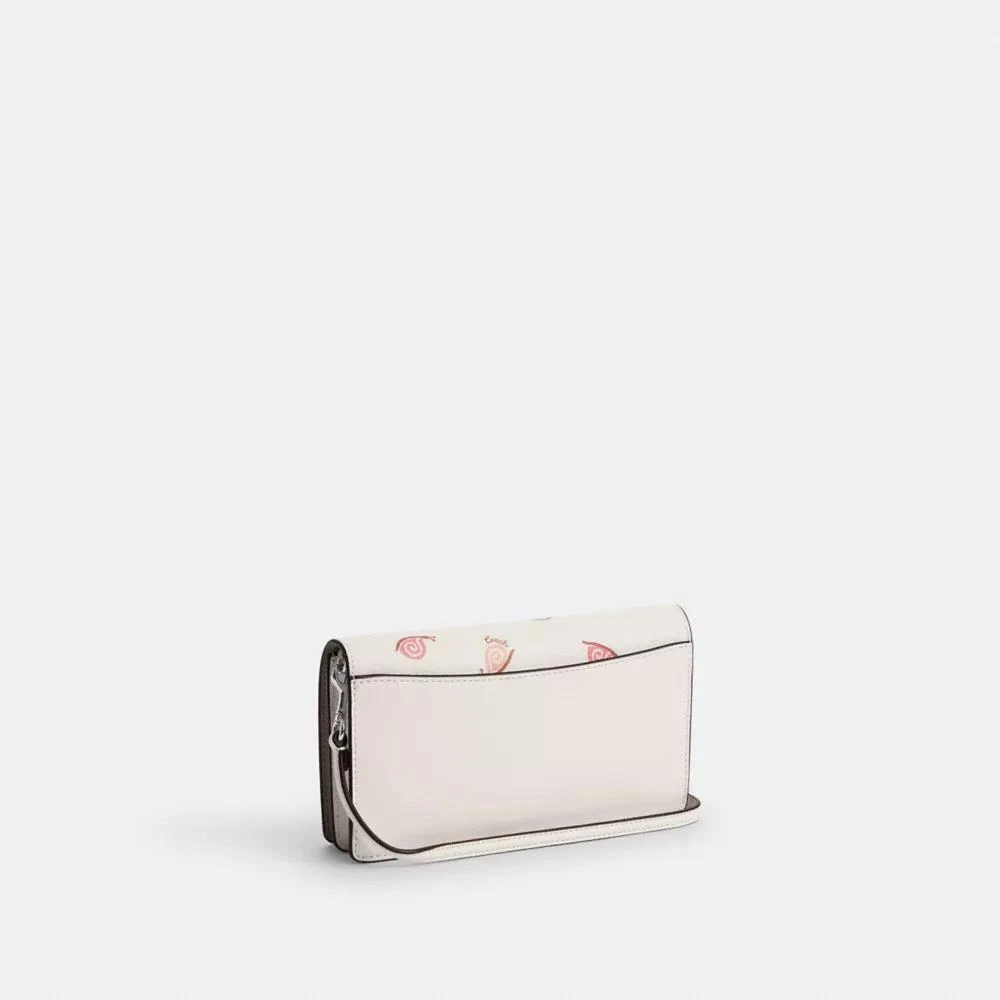 Coach Anna Foldover Clutch Crossbody With Snail Print 4