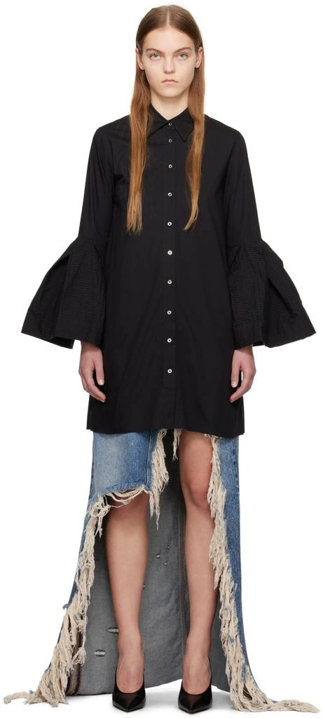 Marques Almeida Black Puff Minidress 1