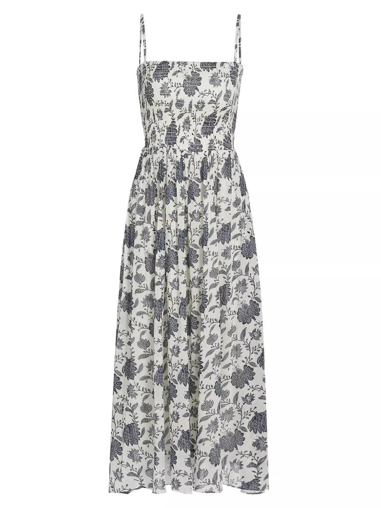 Rag & Bone Hallie Floral Cotton-Silk Midi-Dress 1