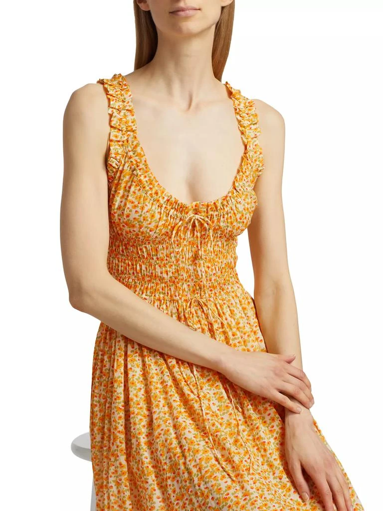 DÔEN Emmaretta Floral Cotton Midi-Dress 6