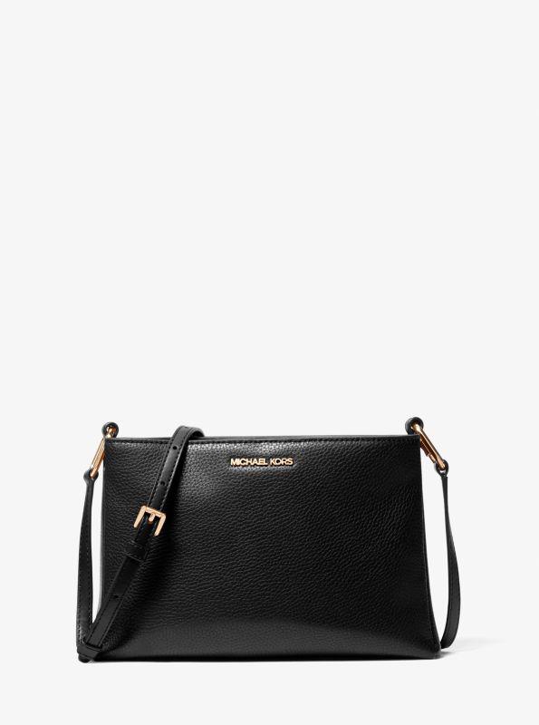 Michael Kors Trisha Medium Pebbled Leather Crossbody Bag