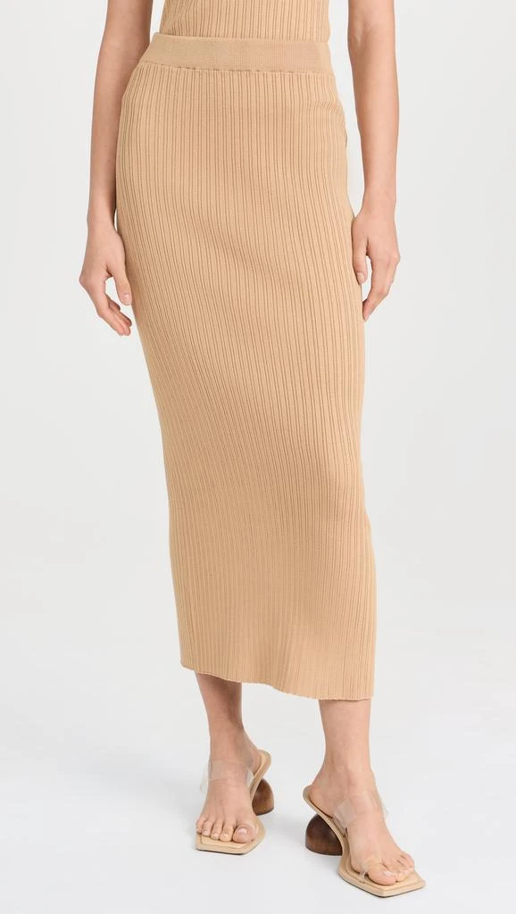 endless rose Ribbed Slit Maxi Skirt 6