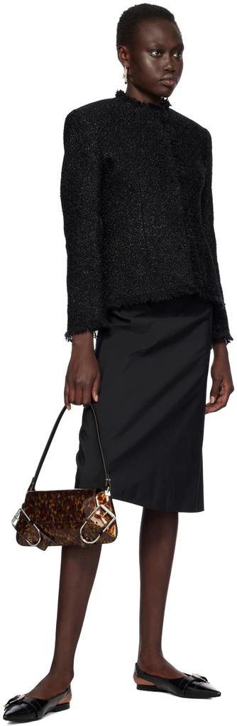 Givenchy Gold & Silver Lock Asymmetrical Earrings 4