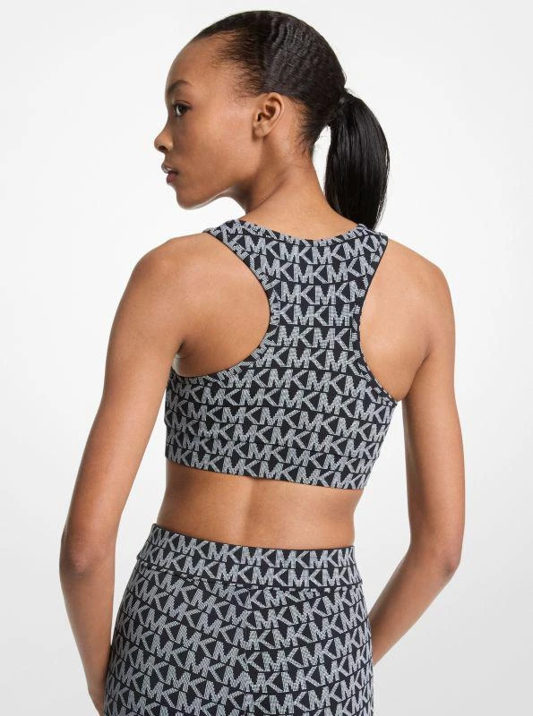 Michael Kors Logo Stretch Nylon Sports Bra 2