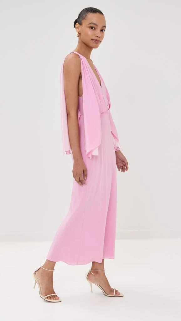 Brandon Maxwell Silk Deep V Dress 3