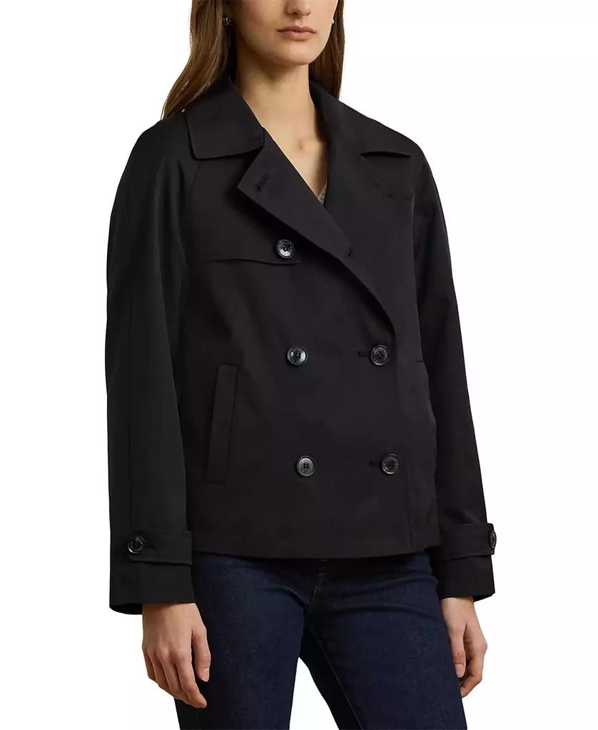 Ralph Lauren Petite Short Double-Breasted Trench Coat 3