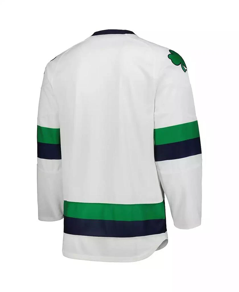 Under Armour Men's White Notre Dame Fighting Irish Team Replica Hockey Jersey 4