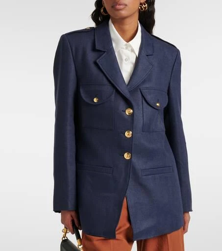 BLAZÉ MILANO Flap tailored linen blazer 6