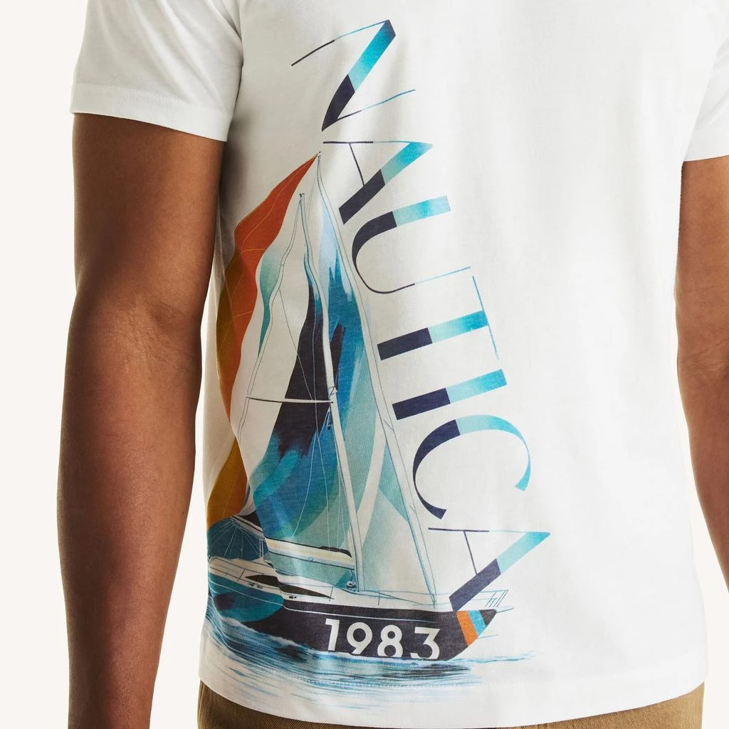 Nautica Mens Foil 1983 Sailing Graphic T-Shirt 2