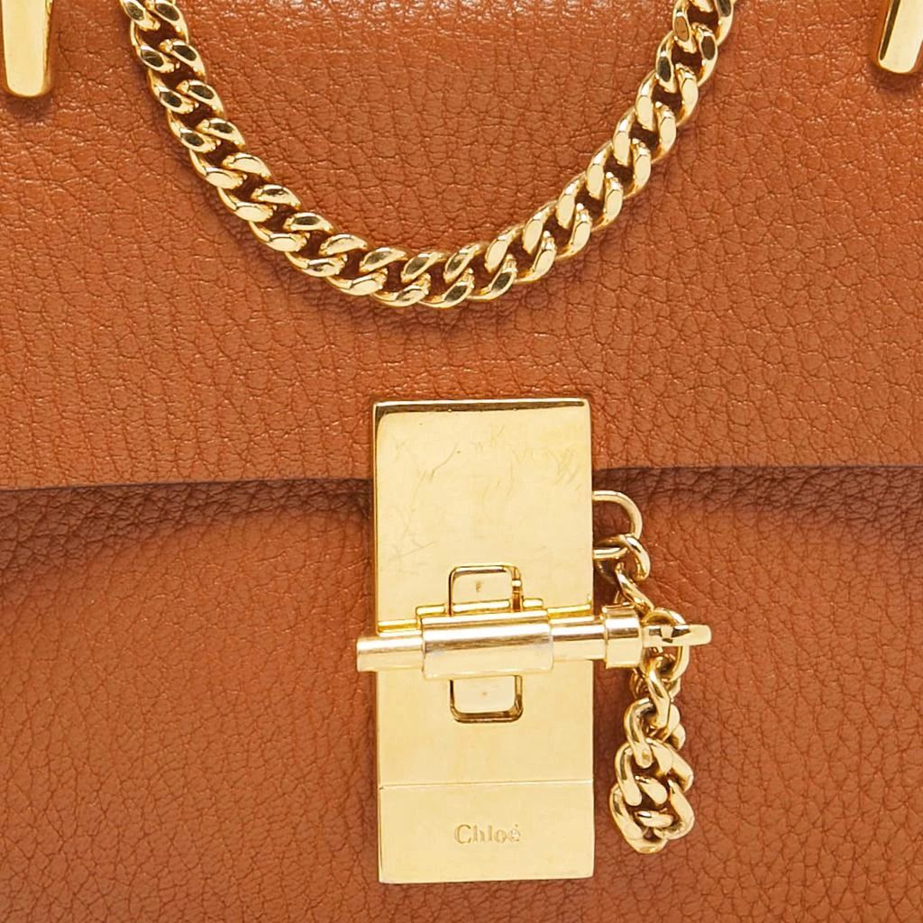 Chloé Chloe Brown Leather Mini Drew Shoulder Bag 5