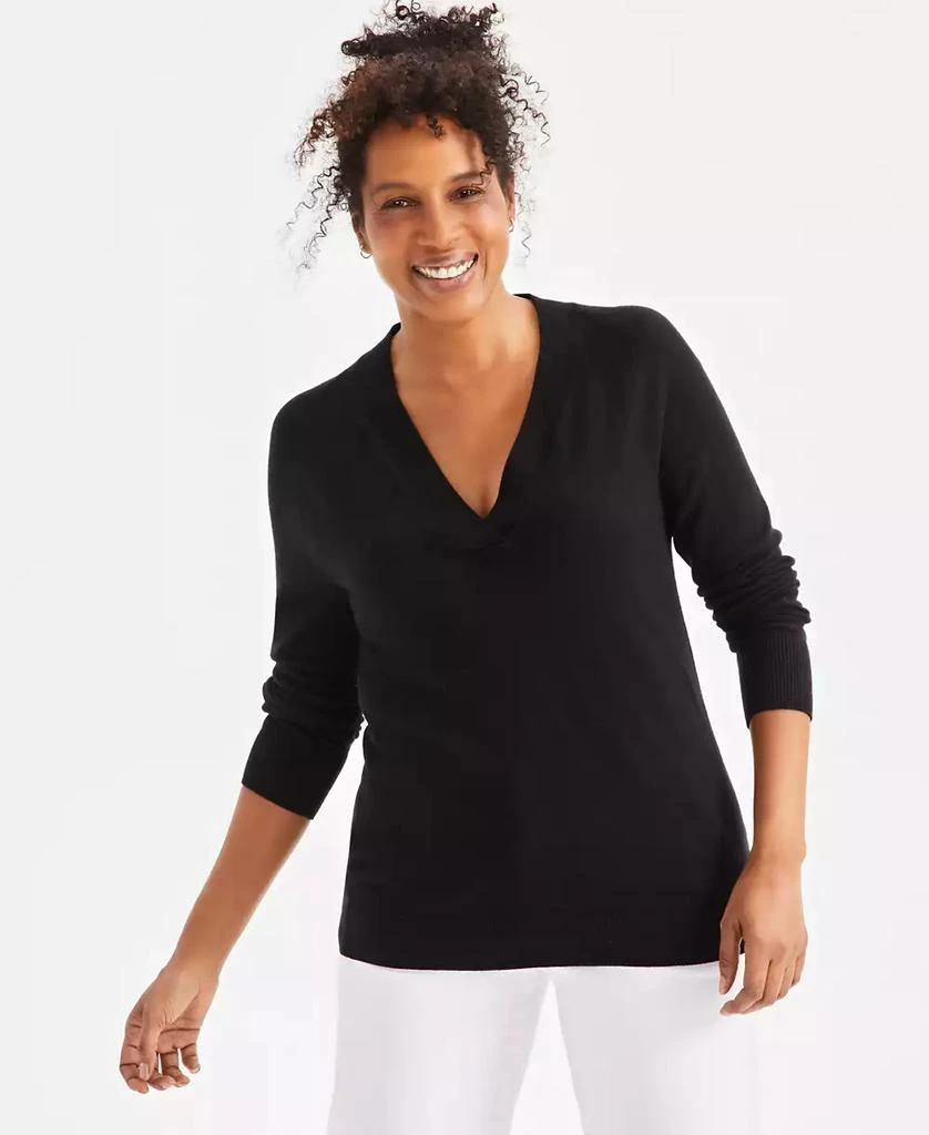 Style & Co Women's V-Neck Sweater, Exclusively at Macy's 1