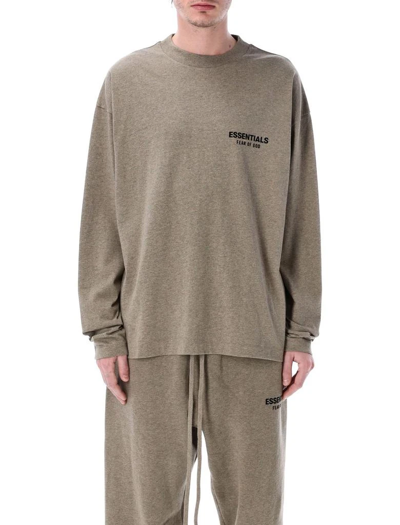 Essentials Fear Of God Essentials Logo Detailed Crewneck Sweatshirt 1