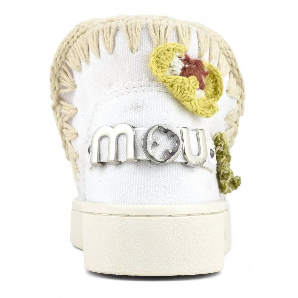 Mou Mou - KIDS SUMMER ESKIMO SNEAKER WITH CROCHET BUTTERFLIES 5