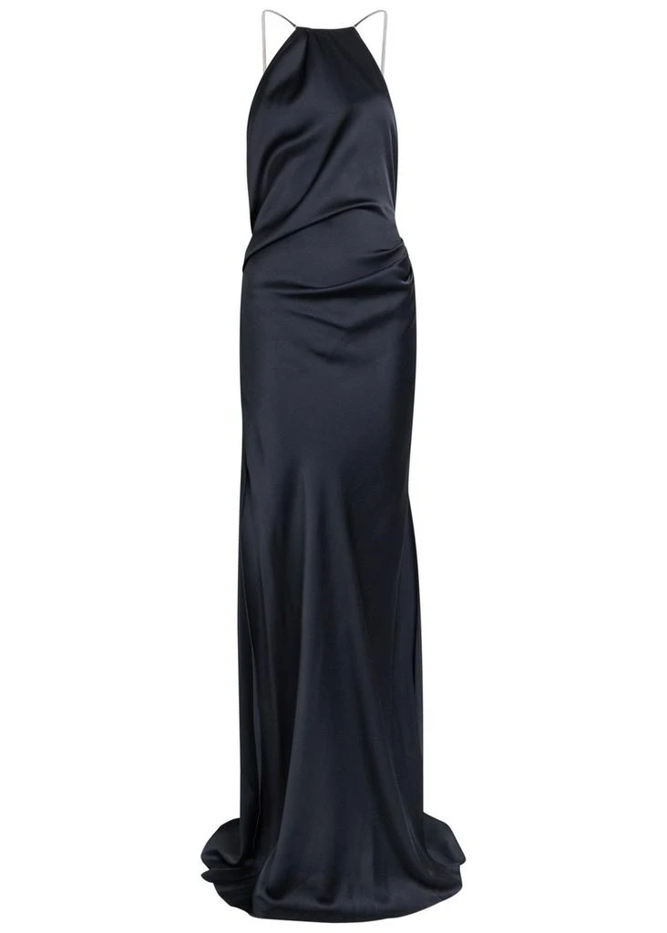 asos design mesh twist bust detail halter maxi dress Breanna Halter Top in Black
