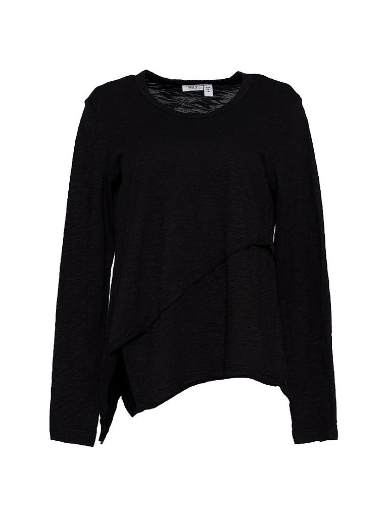Wilt Crew Long Sleeve Easy Crossover Hem 1