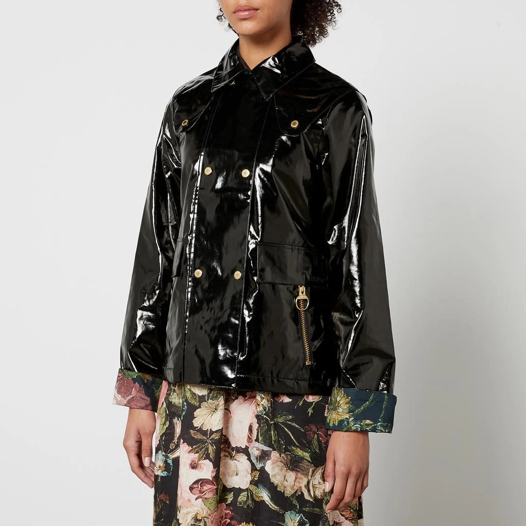 Barbour Casterton Faux Patent-Leather Jacket 1