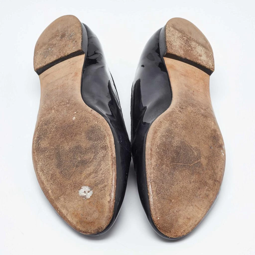 Prada Prada Black Patent Leather Smoking Slippers Size 41 6