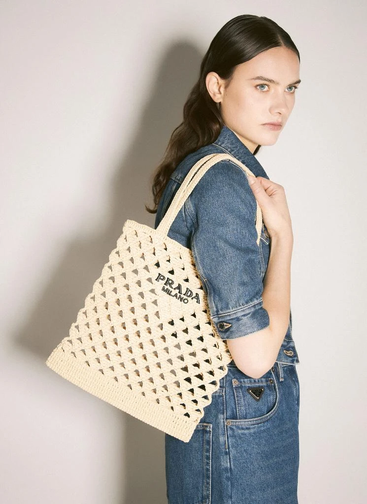Prada Crochet Tote Bag 4