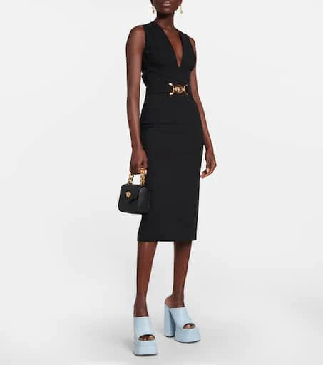 Versace Leather platform mules 2