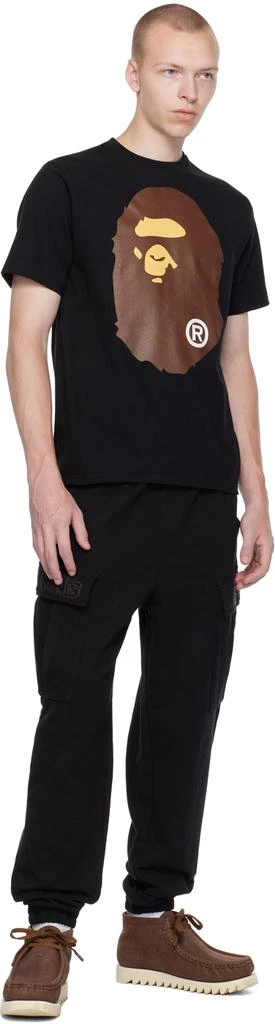 Bape Black Relaxed Fit Cargo Pants 4