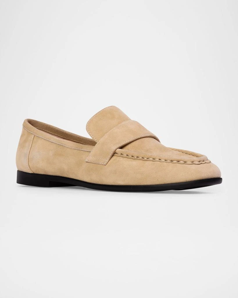 Black Suede Studio Arrow Metallic Slip-On Loafers 2