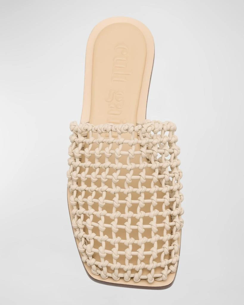 Cult Gaia Merida Leather Net Slide Mules 4