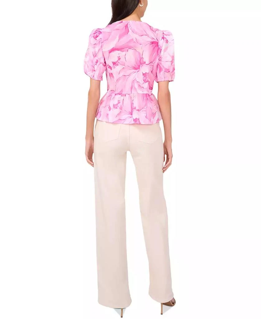 Parker Women's The Alina Cotton Tie-Front Peplum Top 4