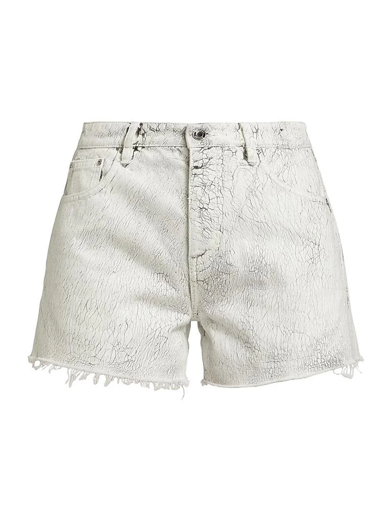 Purple Brand Crackle High-Rise Denim Shorts 1