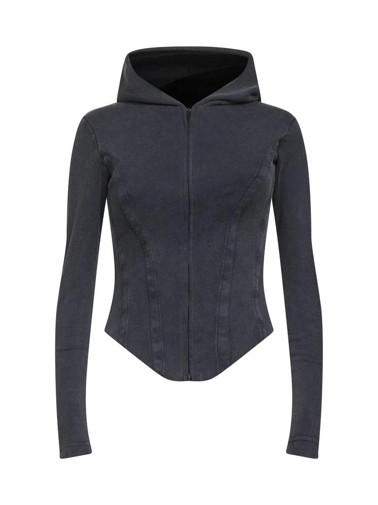 Balenciaga Balenciaga Corseted Zip-Up Hoodie 1