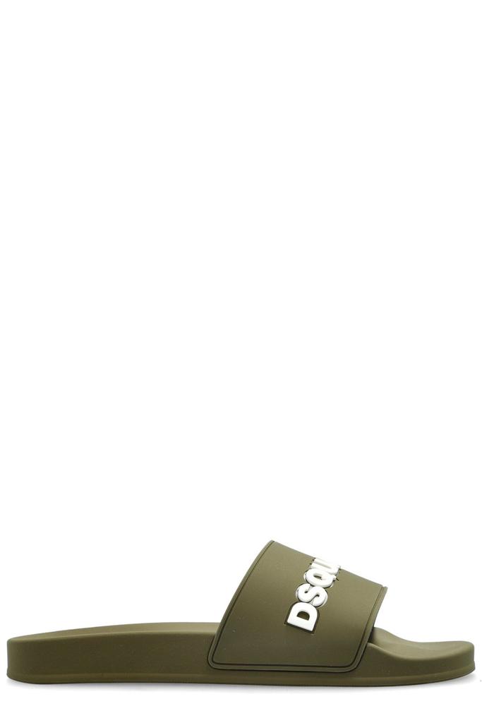 DSQUARED2 DSQUARED2 Logo Detail Rubber Slides - Sandals