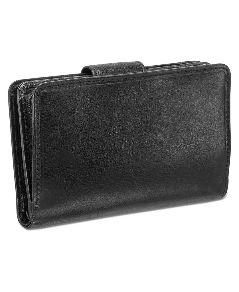 Mancini Leather Goods Equestrian-2 Collection RFID Secure Medium Clutch Wallet 3
