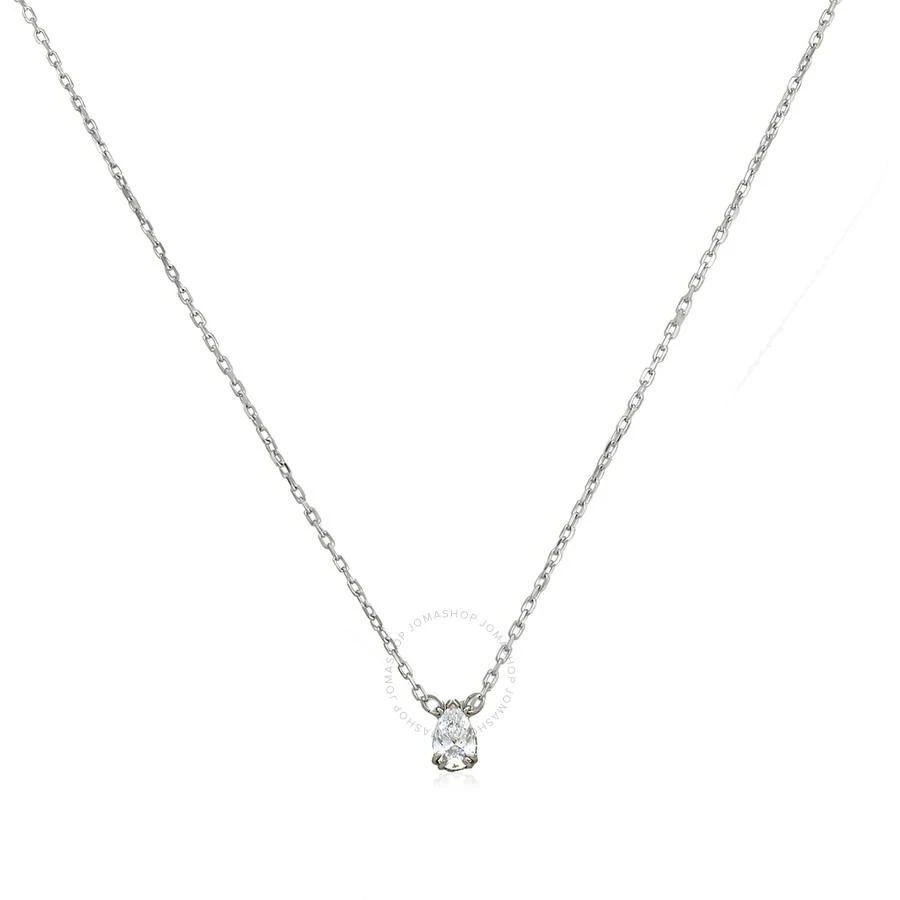Swarovski Millenia White Rhodium Plated Pear Cut Pendant Necklace 1