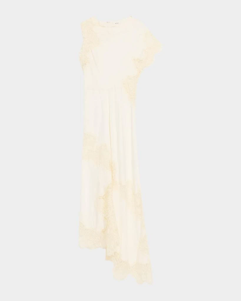 A.L.C. Alessia Satin and Lace Maxi Dress 1
