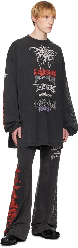 032c Black Telepresence Oversized Longsleeve T-shirt 4