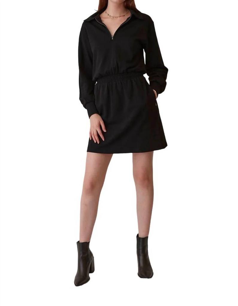 Grey State Winnie Dress In Deep Black