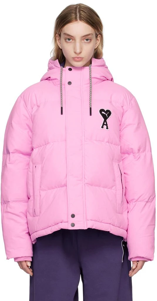 AMI Paris Purple Puma Edition Puffer Jacket 1