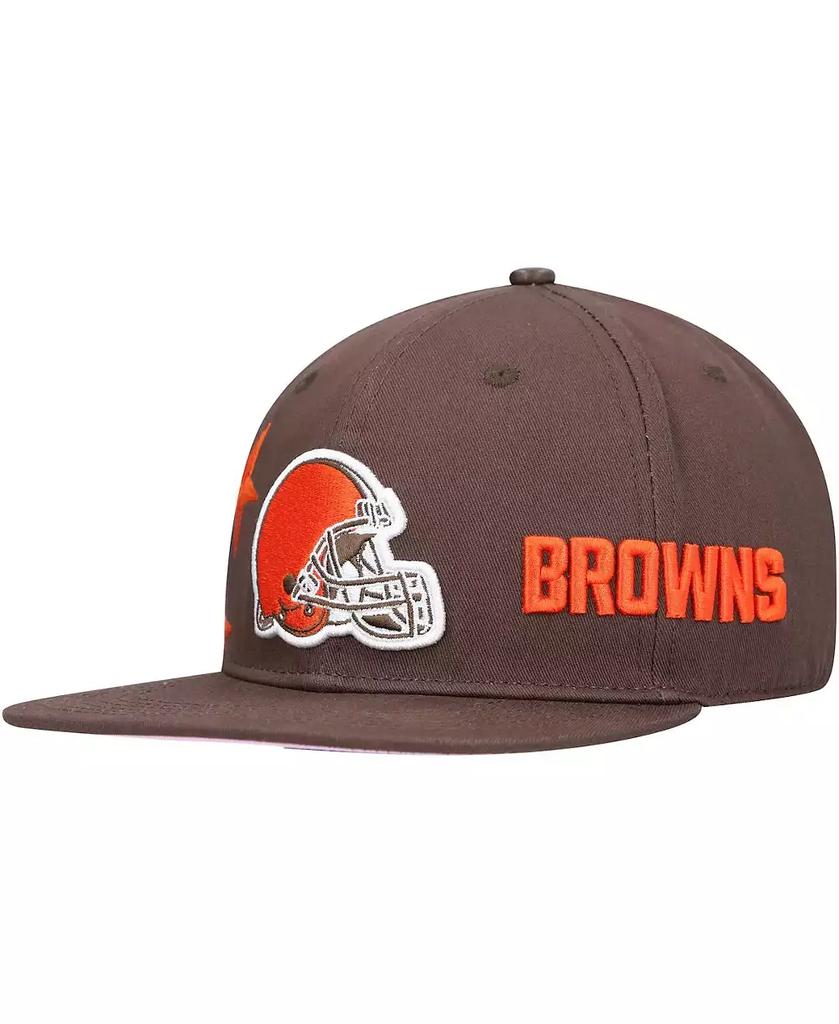 Pro Standard Men's Cleveland Browns Brown Stars Snapback Hat