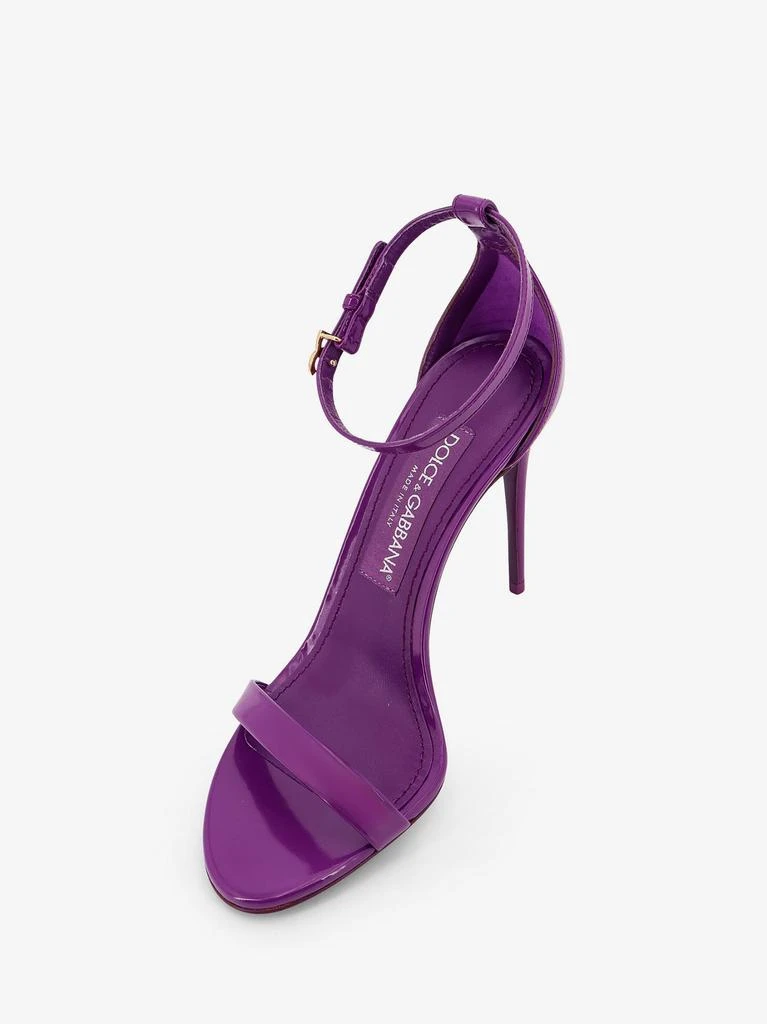 Dolce & Gabbana Keira patent leather sandals 4