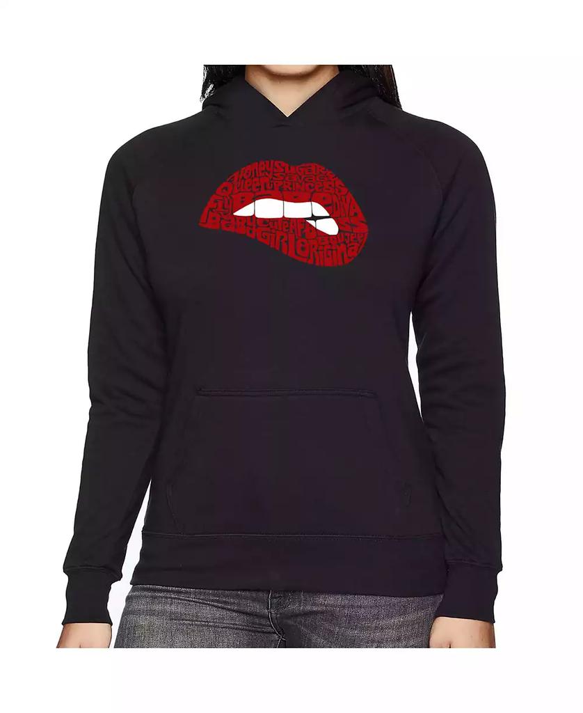 売れ筋商品|||エルエーポップアート カットソー トップス レディース Women's Soccer Mom Word Art Crewneck Sweatshirt Purple La Pop Art Women's Soccer Mom Word Crewneck Sweatshirt