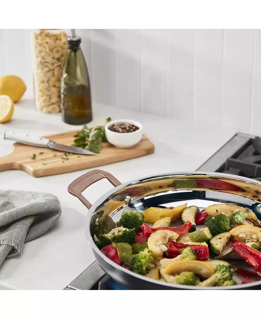 Cuisinart Matte Black Elegance Stainless Steel 12" Skillet 4