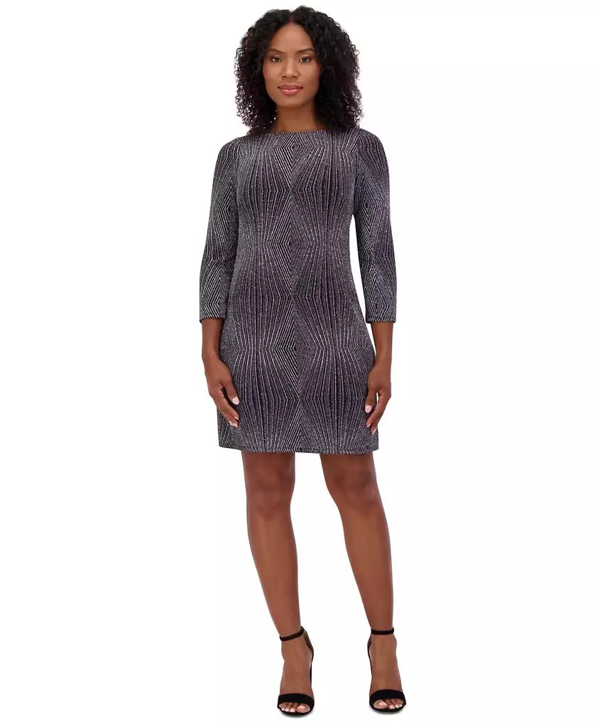 Shop Petite 3/4-Sleeve Glitter-Knit Sheath Dress on Sale at BeyondStyle   Get 82% Off Petite 3/4-Sleeve Glitter-Knit Sheath Dress with Limited-Time  Flash Deals, Exclusive Discounts, and Special Offers. Enjoy Unbeatable  Savings on