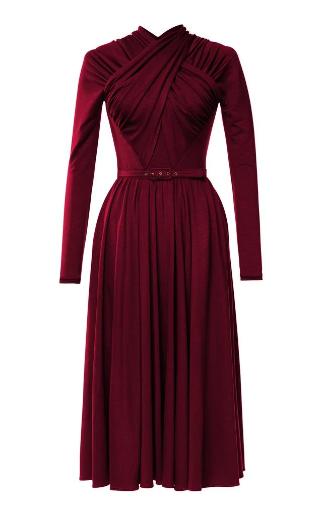 halterneck linen midi dress The Linen Halter-Neck Dress main image 1