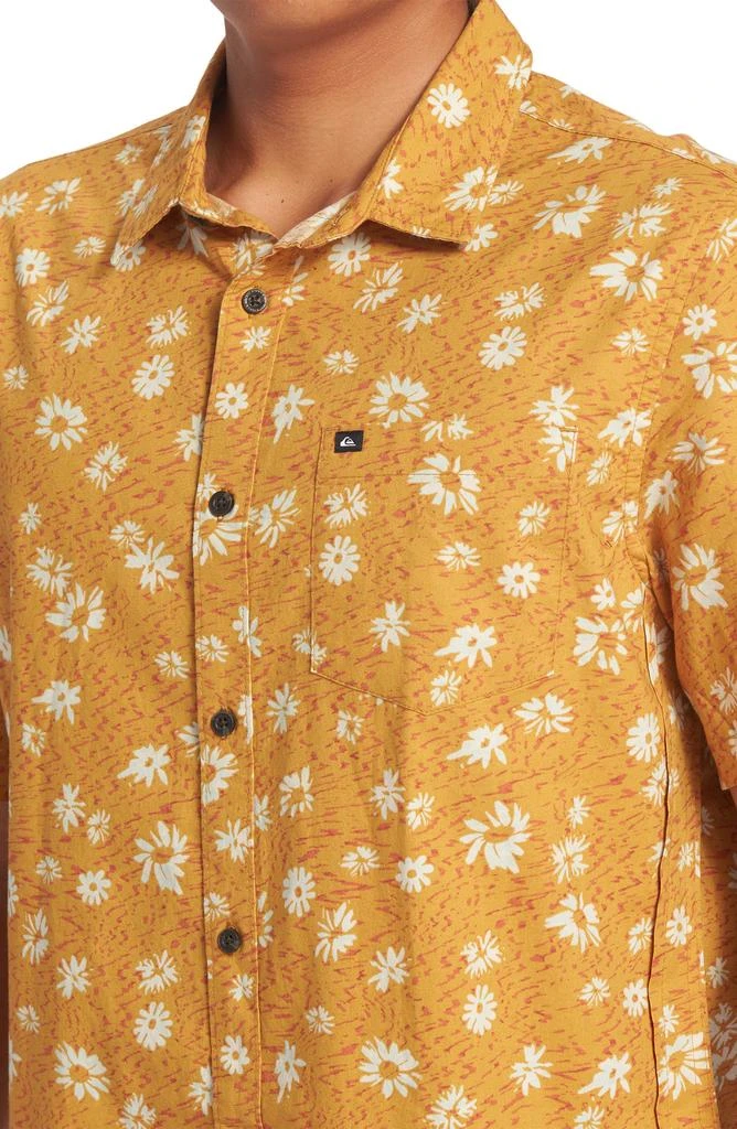 Quiksilver Future Hippie Floral Short Sleeve Button-Up Shirt 3