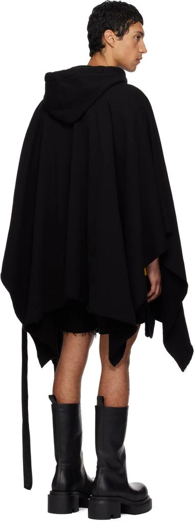Rick Owens Black Poncho Hoodie 3