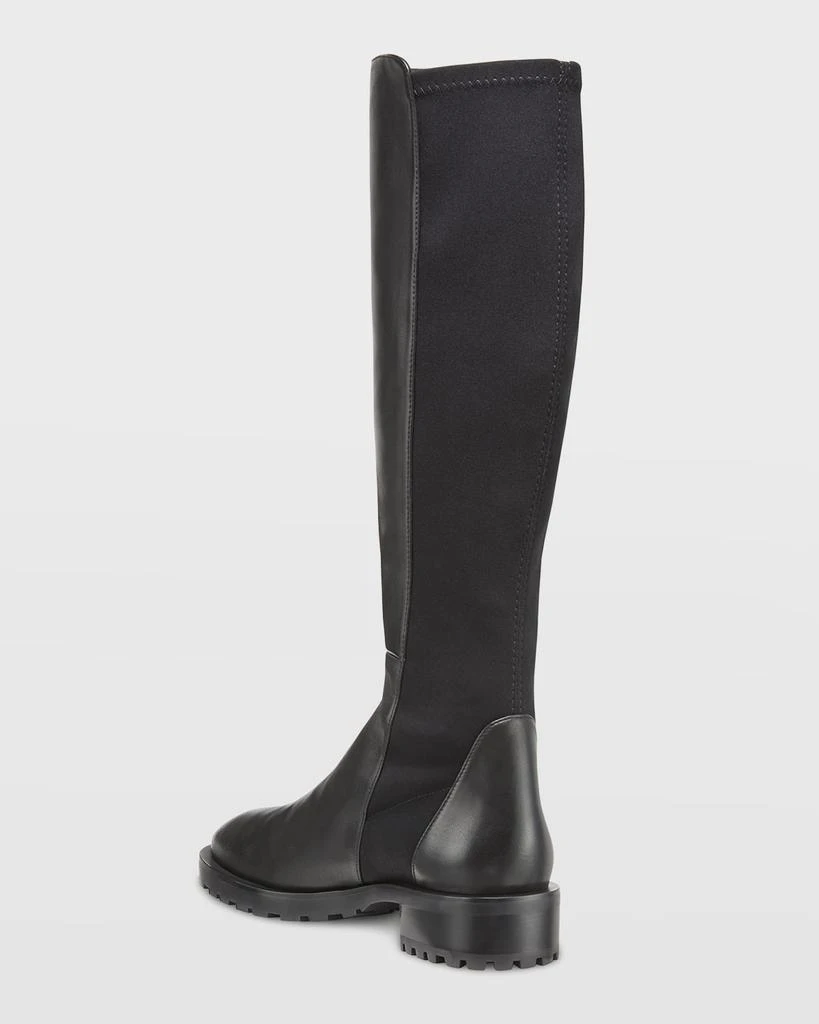 Stuart Weitzman 5050 Leather Lug-Sole Knee Boots 2