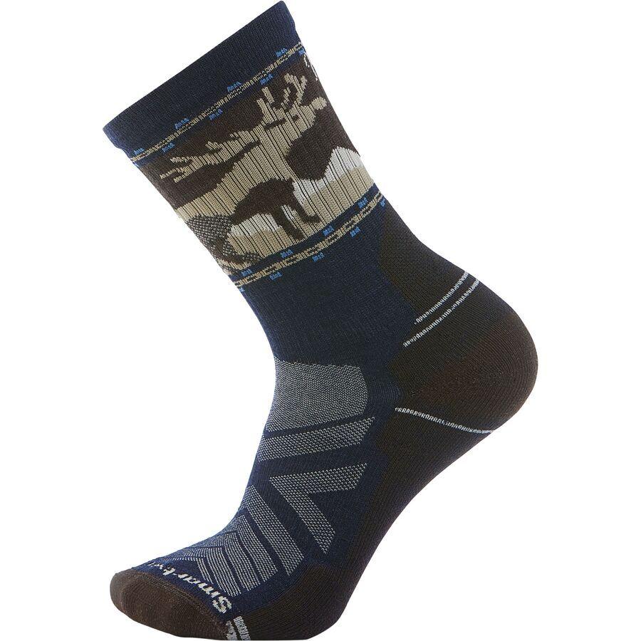 SmartWool Hike Light Cushion Mountain Moose Crew Sock - Men's